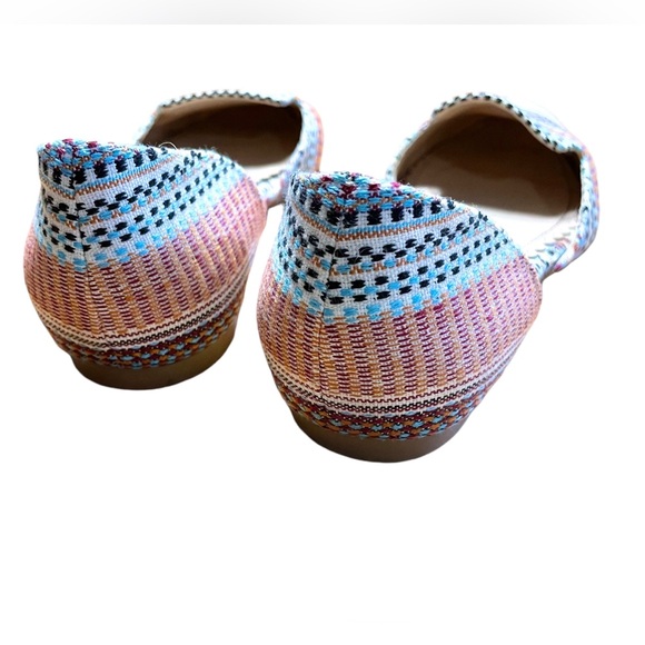 Restricted Womens Ballet Flats Sz 7.5 Multi Color Boho Casual Travel Shoes - Picture 3 of 6